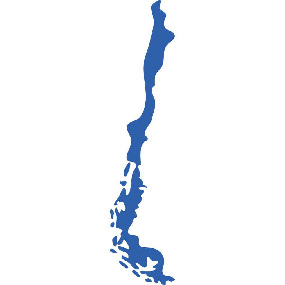 Mapa de Chile con cobertura nacional en 16 regiones